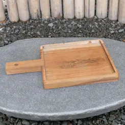 Holztablett, aus Teakholz, 30 x 20 x 2 cm 